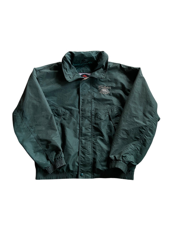 VTG Land Rover Driving School Green Harrington Jacket Sz L