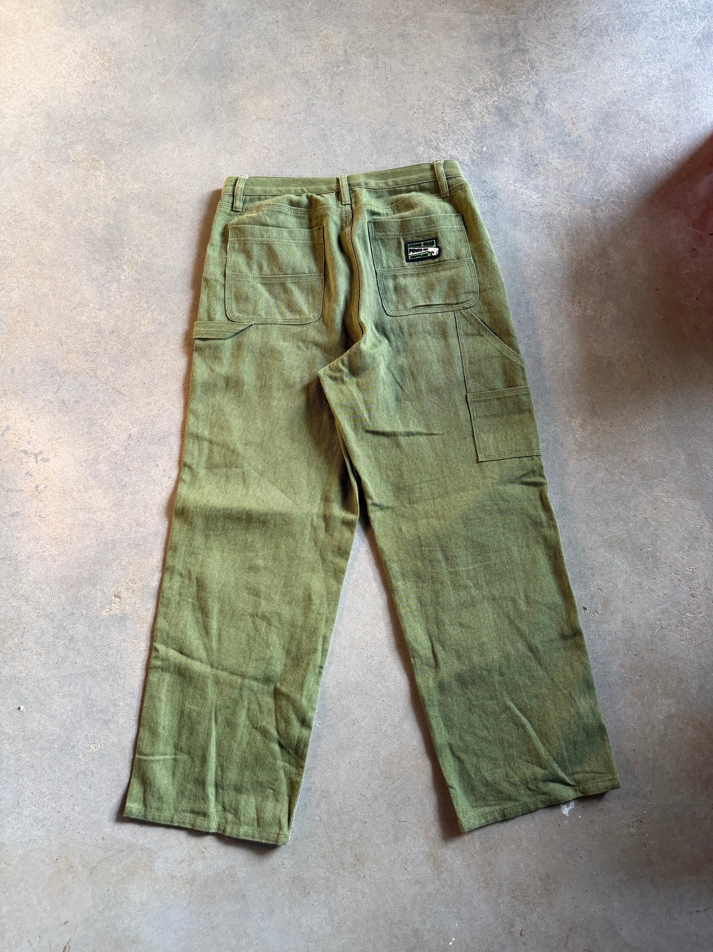Brain Dead Power Fist Supplies Green Pants Sz 30x29