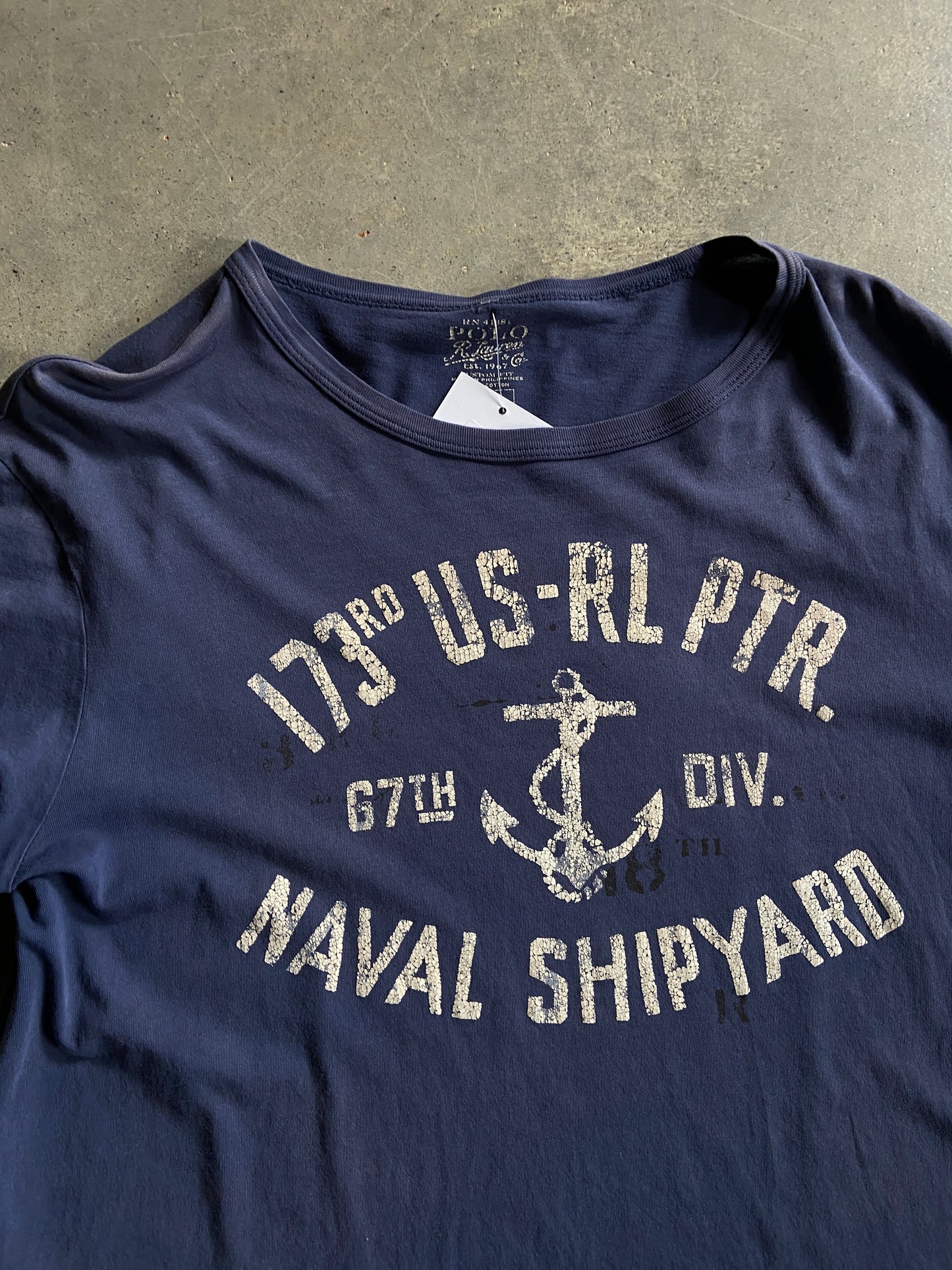 Polo Ralph Lauren Naval Shipyard Tee Sz L