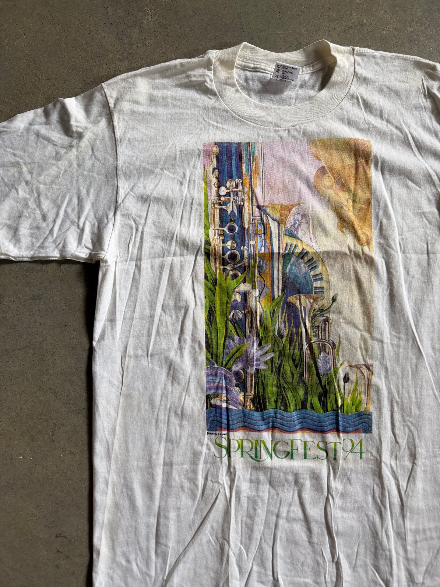 VTG Springfest 1994 Paul C Jackson Art Tee Sz L