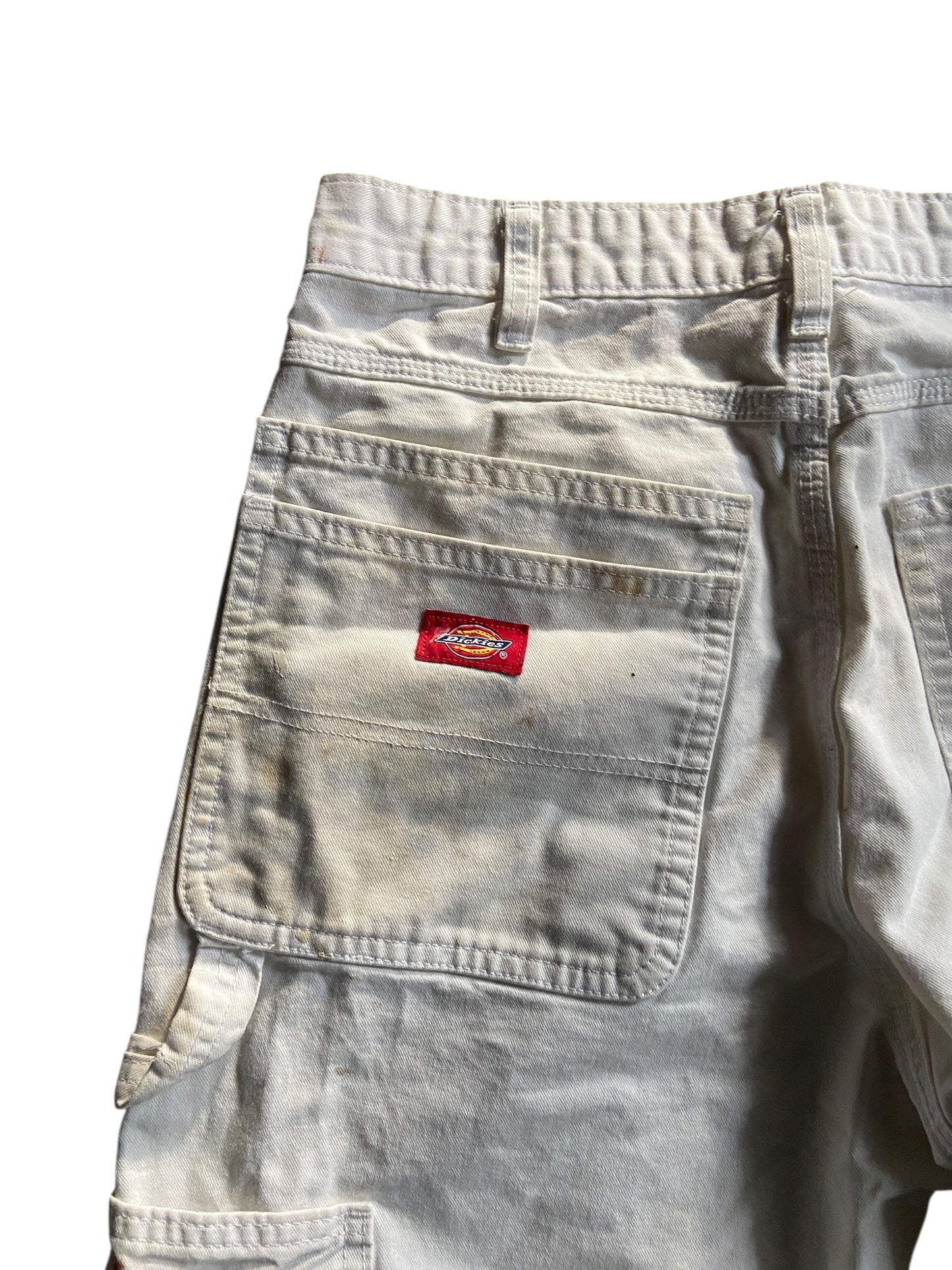 VTG Dickies Yellow/Gray Paint Splash Pants Sz 32x30