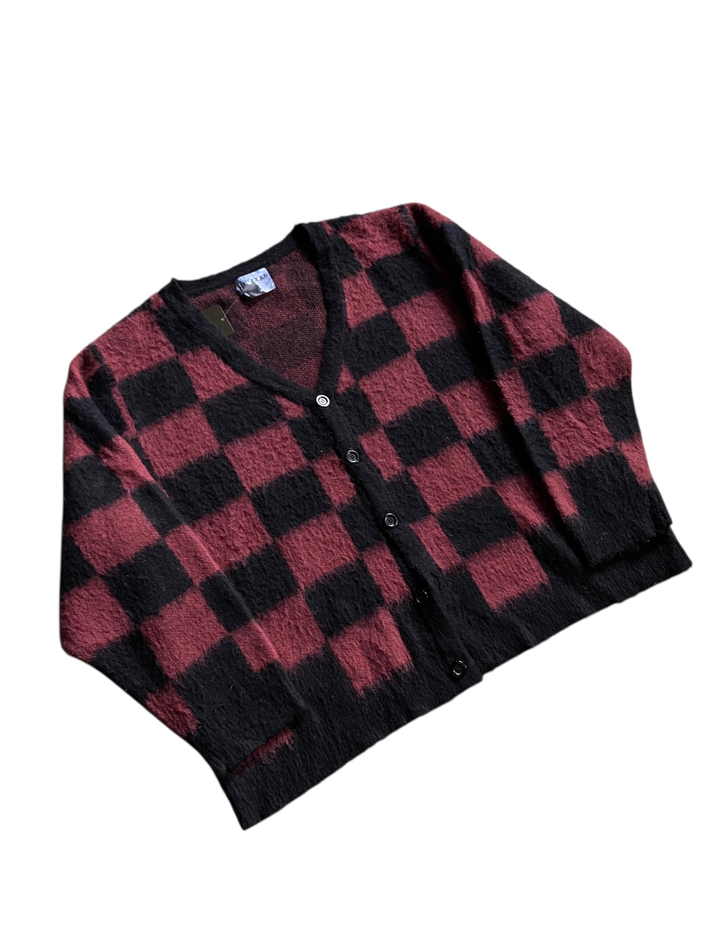 Basketcase Mohair Cardigan Sweater Sz XXL