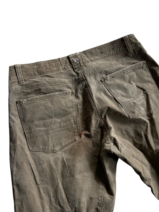Kuhl Brown Vintage Patina Dye Pants Sz 37x32