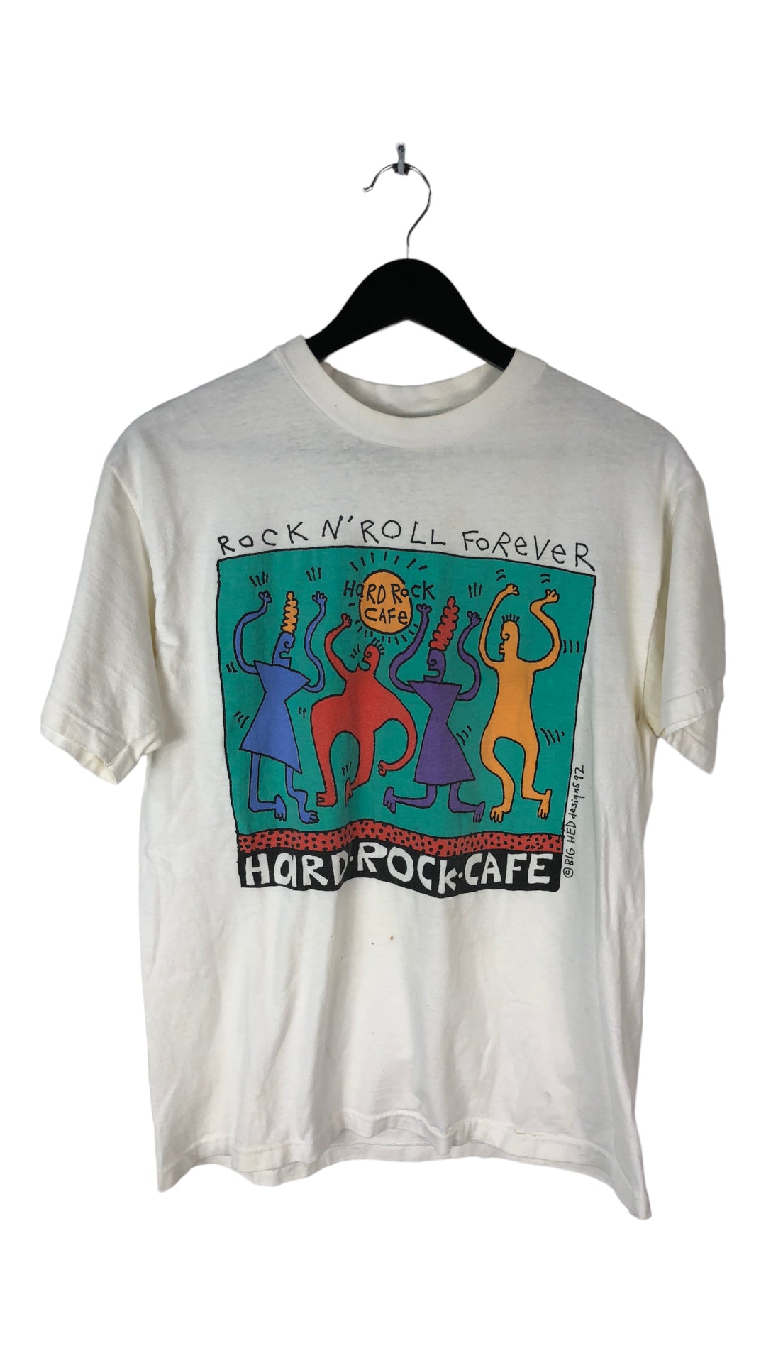 VTG 90s Hard Rock Café Art Tee Sz S