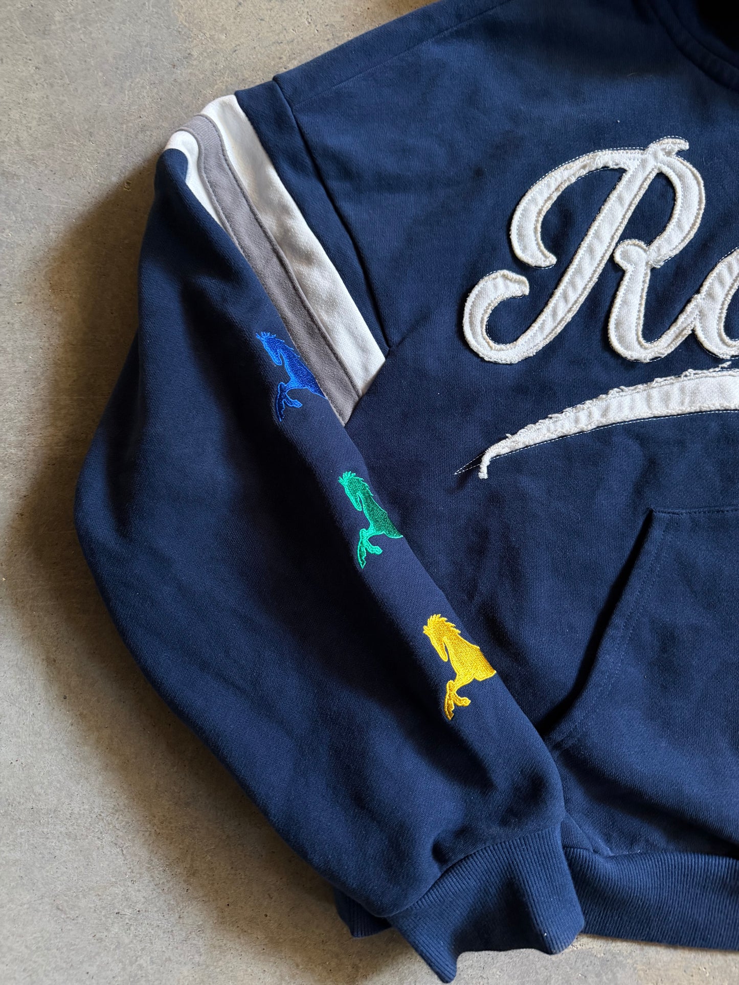 Rodeo Blue Zip Up Hoodie Sz M/L
