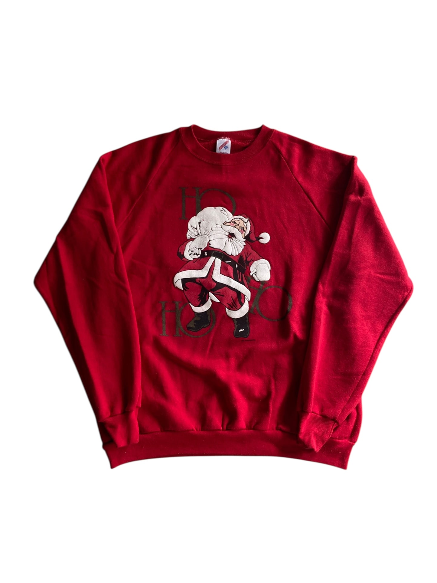 VTG Santa Ho Ho Ho Sweatshirt Sz XL