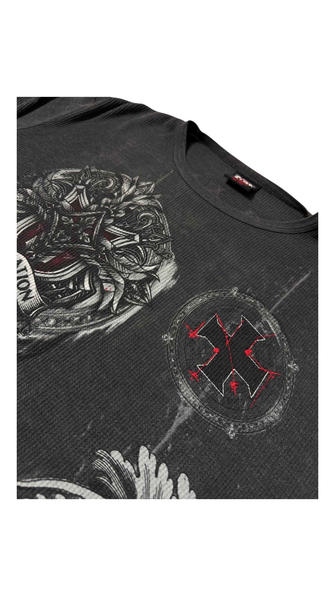 VTG MMA Elite Graphic Thermal Shirt Sz XL