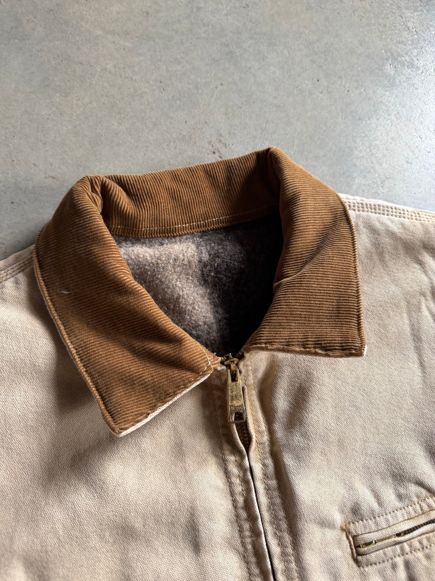 Elwood Petrol Workwear Cropped Jacket Khaki Tan Adult Sz XL