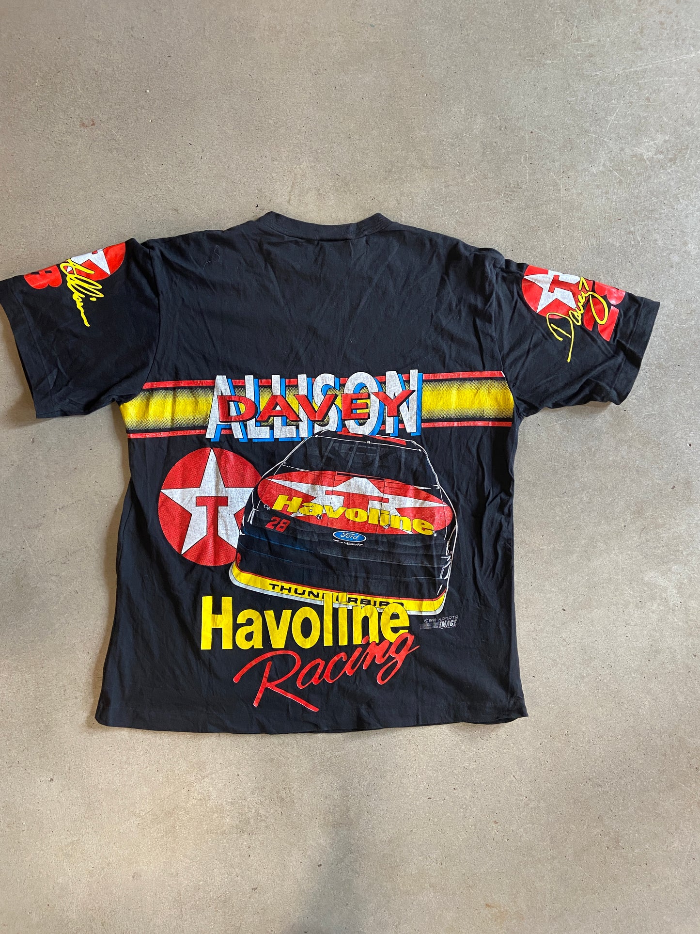 VTG Havoline Texaco Davey Allison Nascar Tee Sz XL