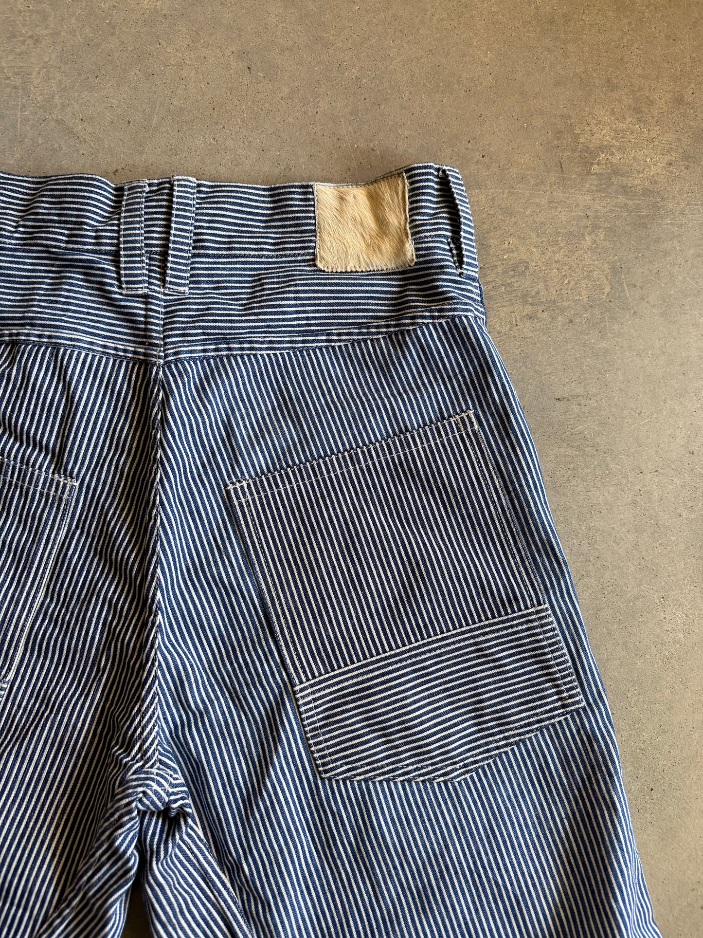 Reworked david turner Hickory Stripped Baggy Pants Sz 34x31