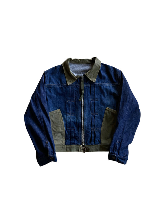 david turner DENIM x MILITARY TYPE II  STYLE JACKET Sz M/L