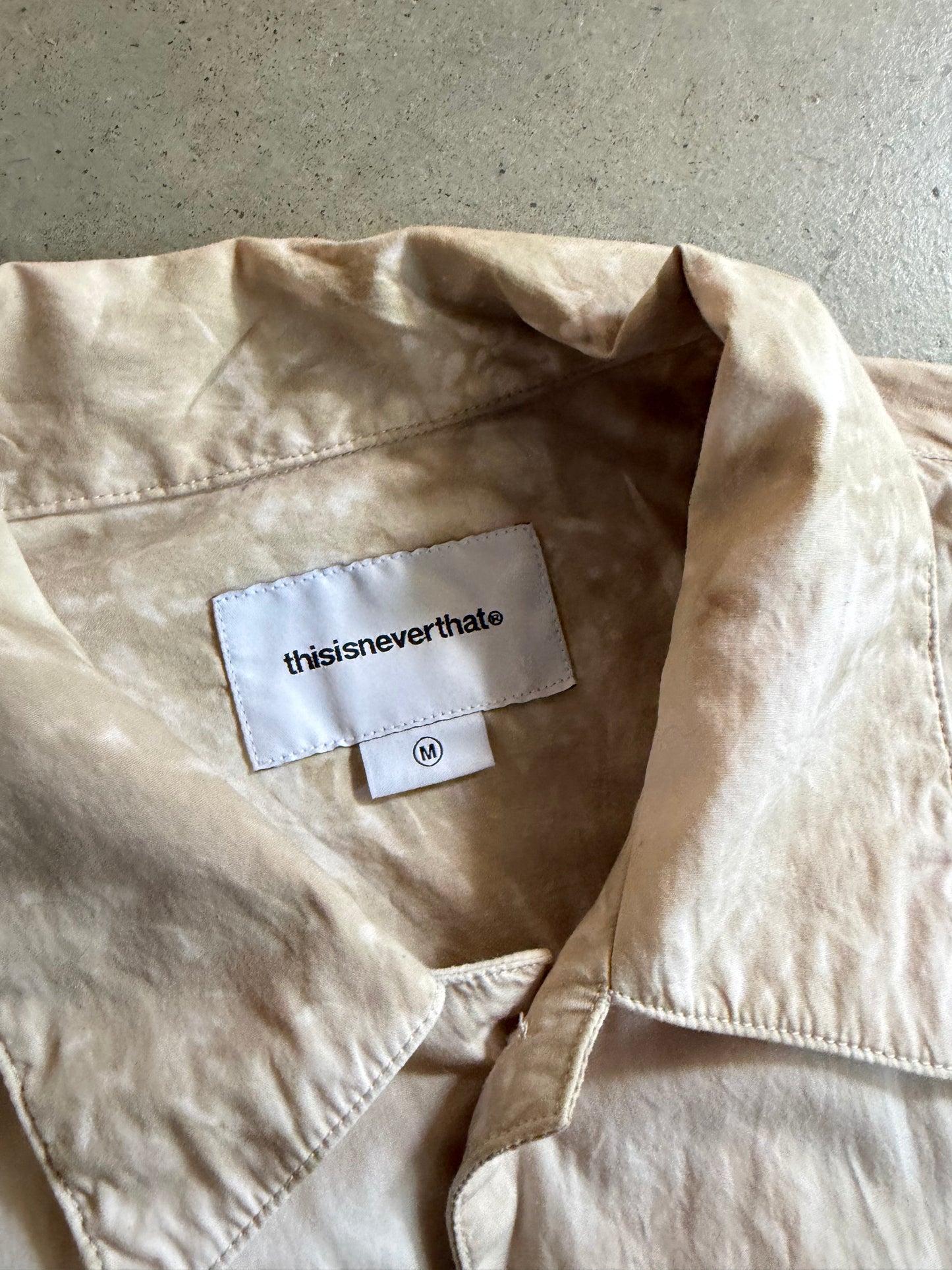 Thisisneverthat Brown Button Up Shirt Sz M
