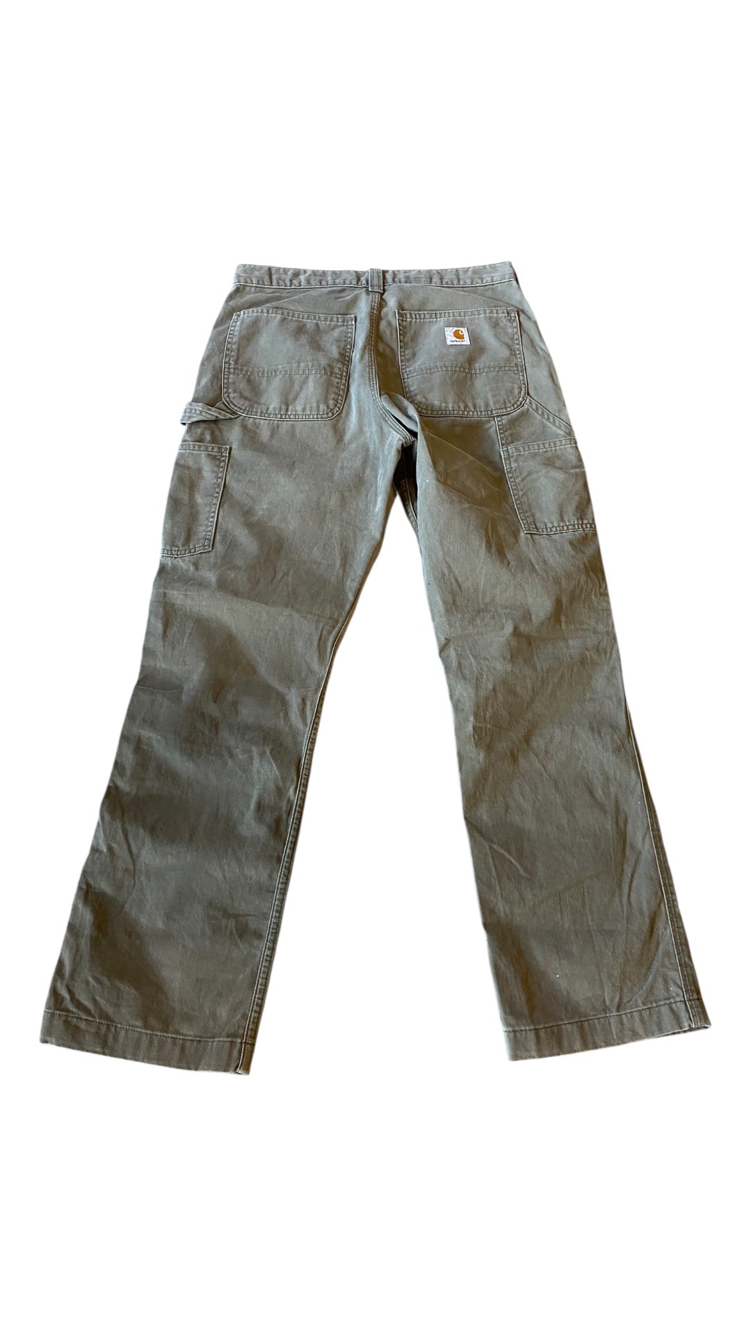 VTG Olive Carhartt Carpenter Pants Sz 31x30
