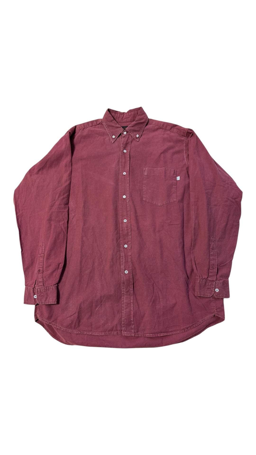 Stussy Burgundy Dress Shirt Sz L