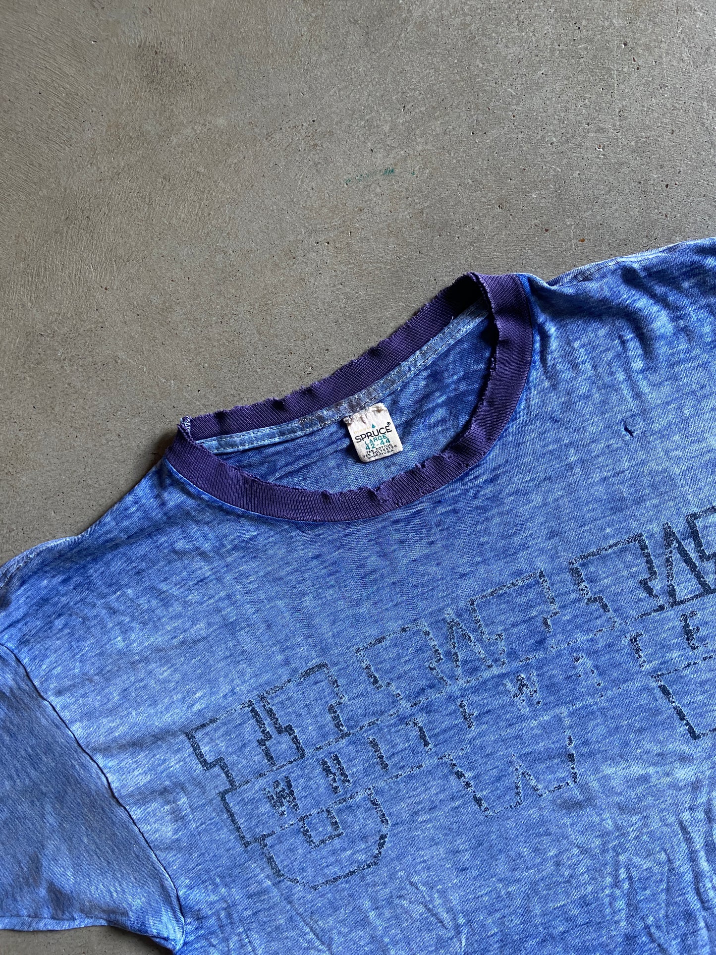 VTG University of Wisconsin Whitewater Cropped Tee Sz L