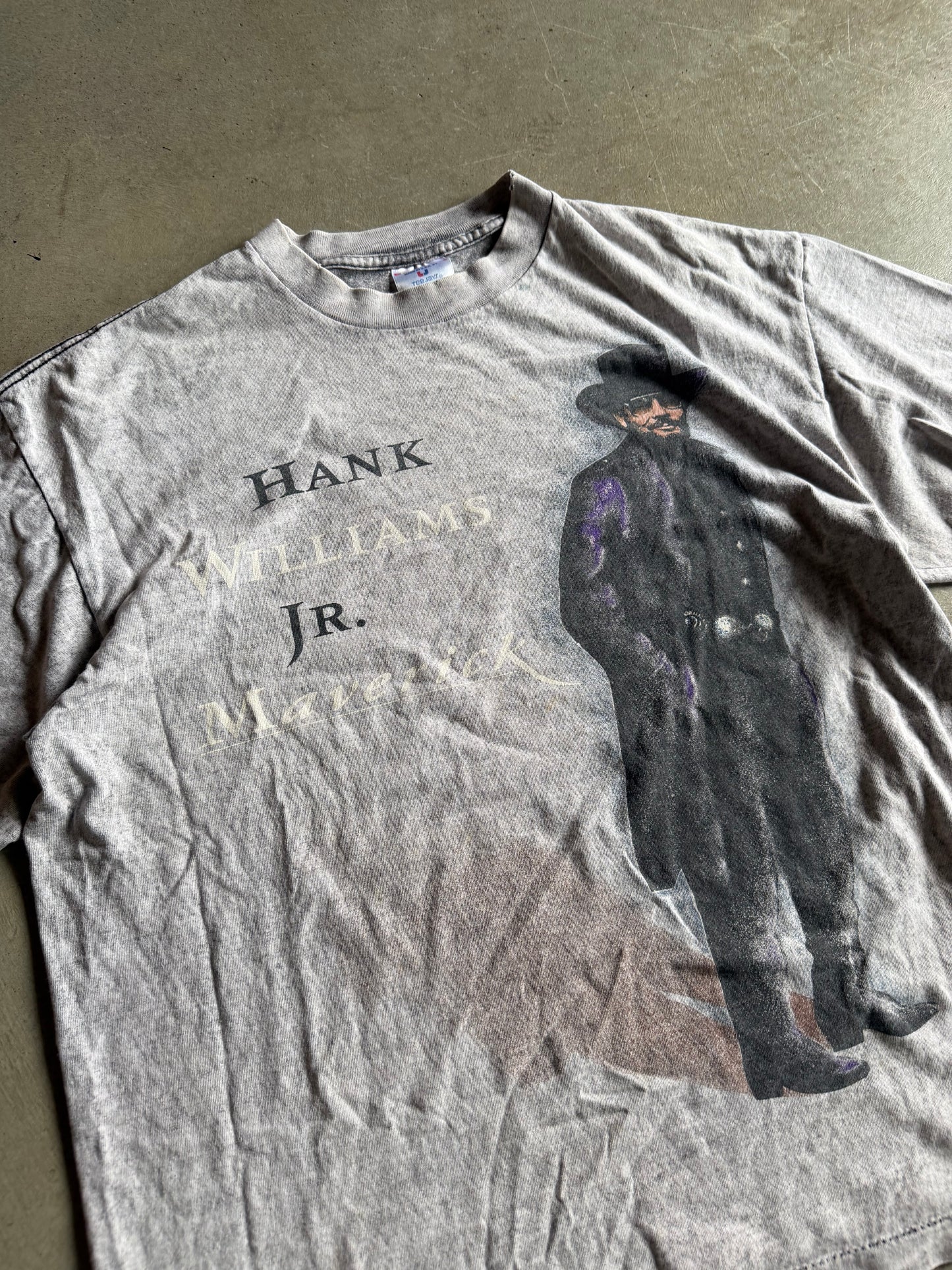 VTG Hank Williams Jr Maverick Tee Sz XL