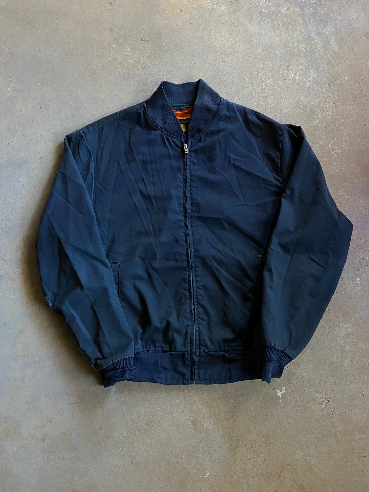 Y2K Navy Cintas Work Jacket Sz L
