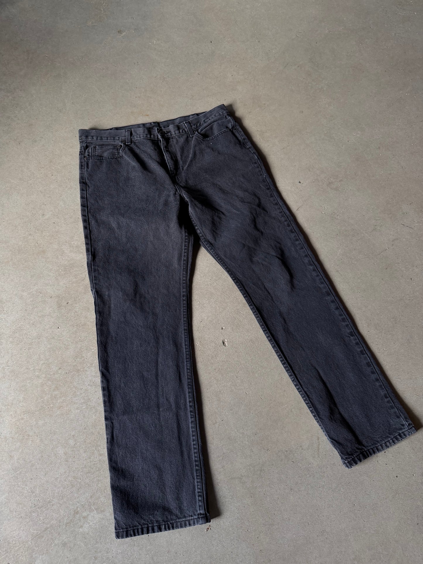 Faded Glory Black Denim Jeans Sz 38x34