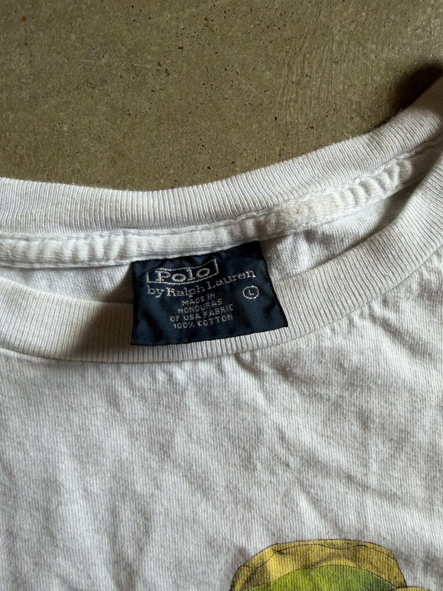 Polo Bear Fishing Tee Sz XL