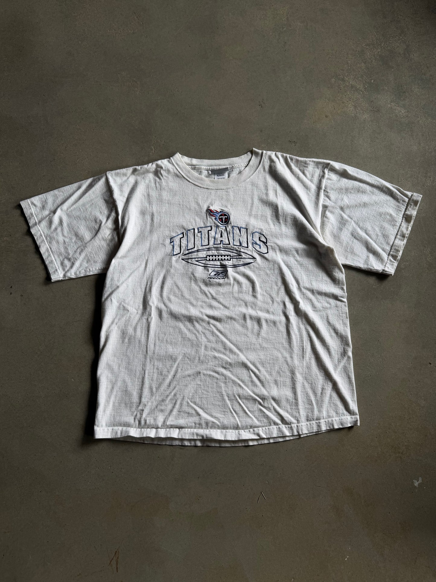 Y2K Reebok Tennessee Titans Embroidered Tee Sz XL/2XL