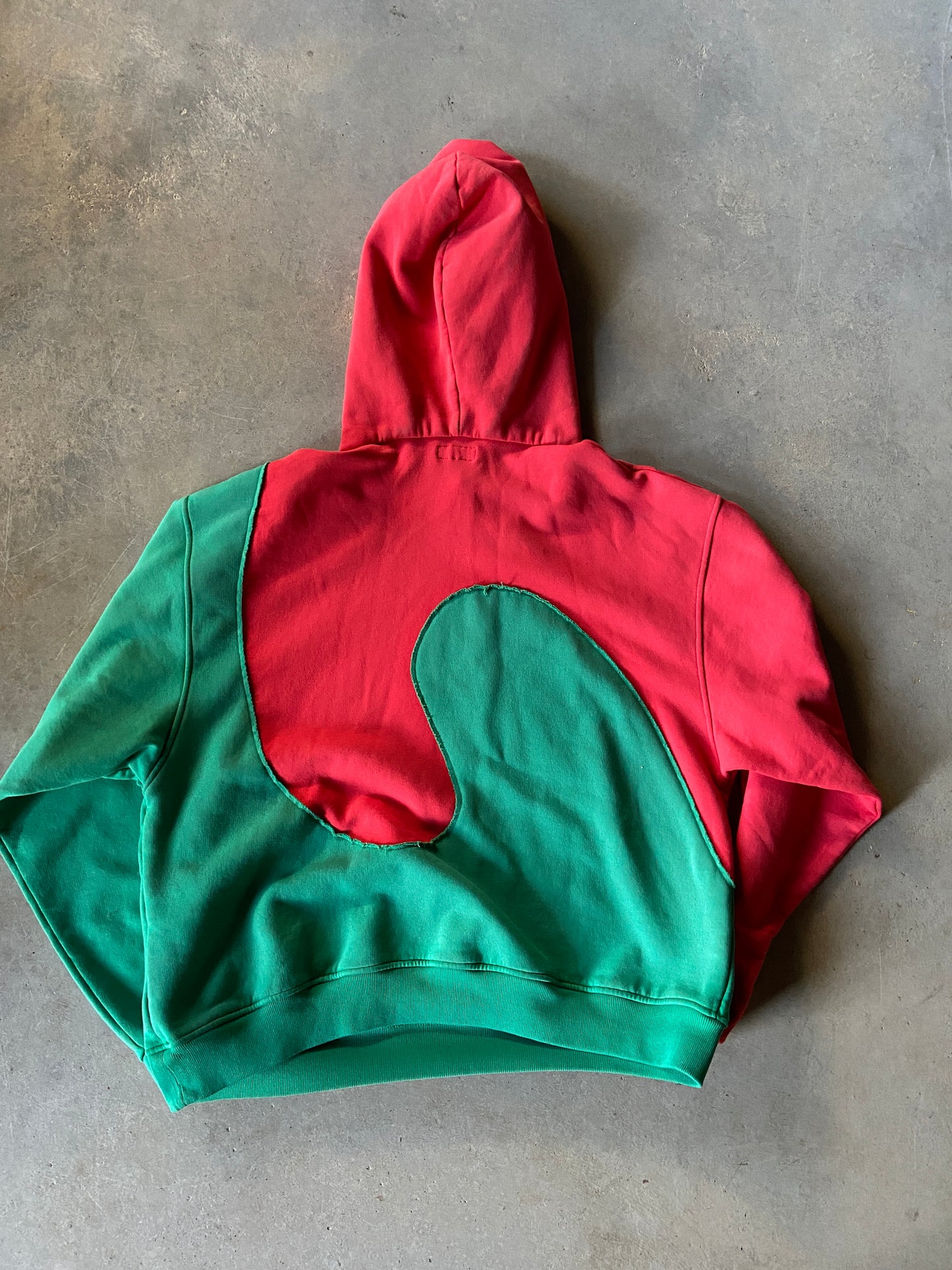 ERL Los Angeles Reworked Hooded Sweatshirt Sz XL
