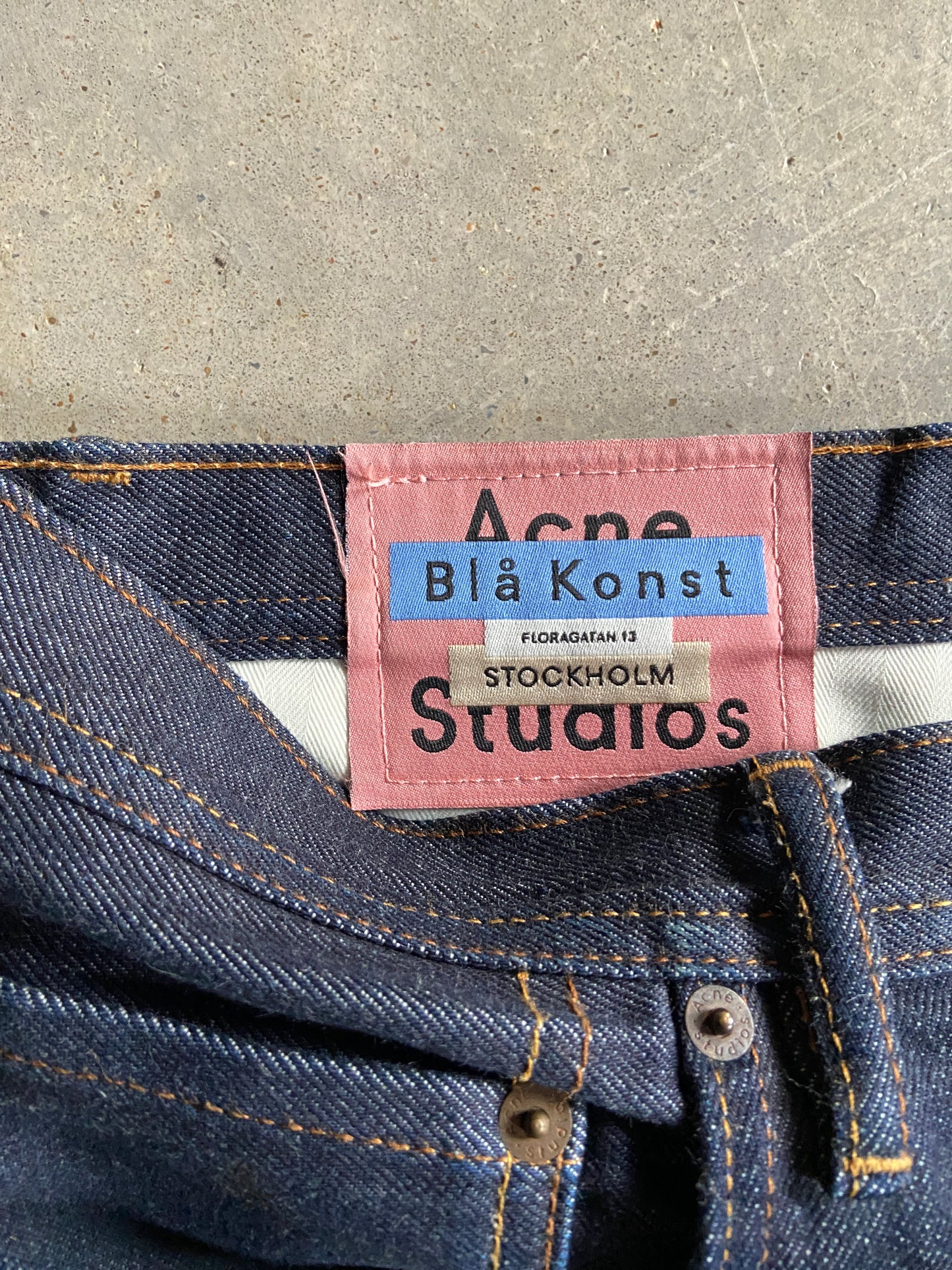 Preowned Acne Studios Bla Klonst Jeans Sz 38x30