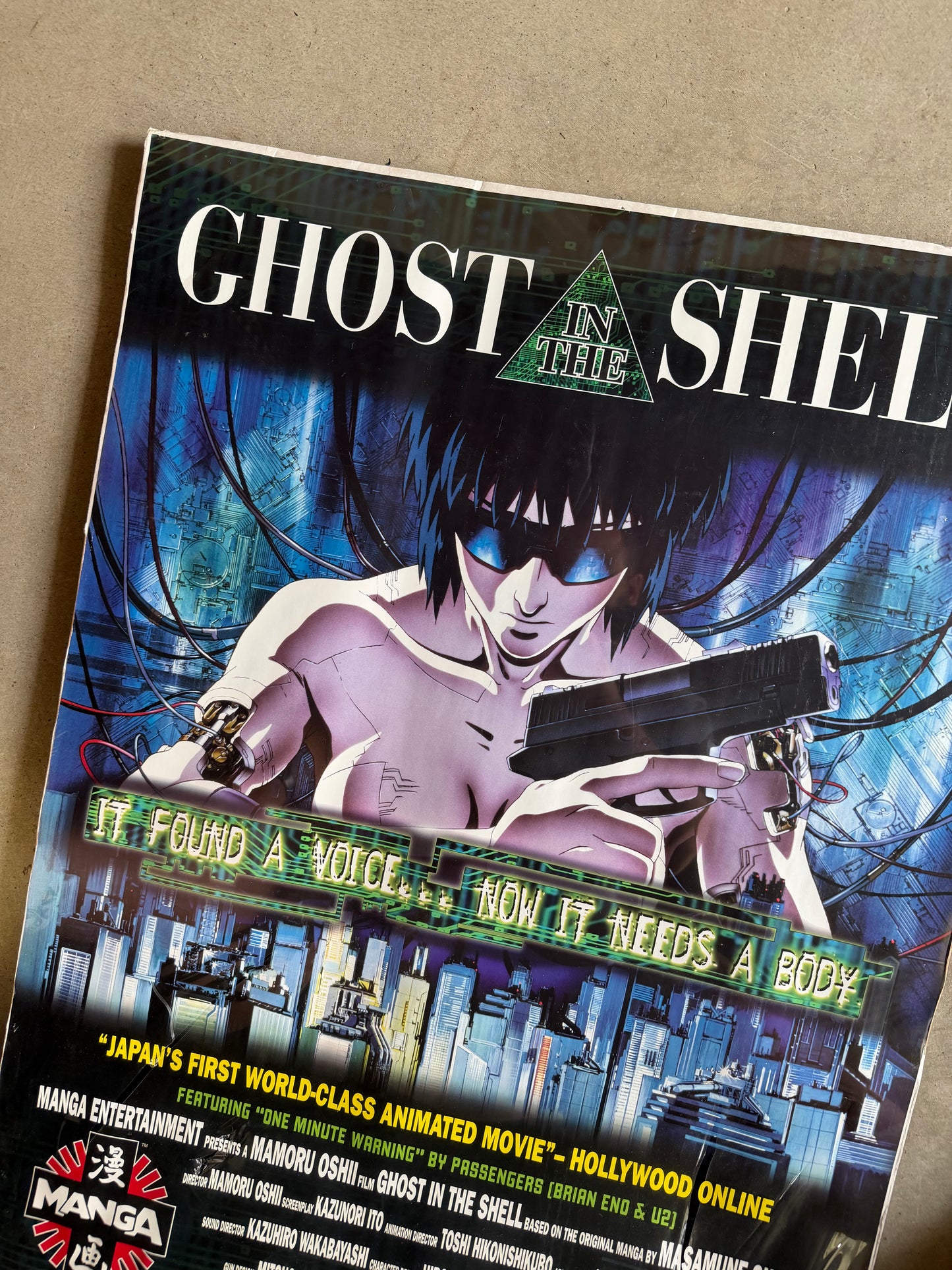 Original Ghost In The Shell 1996 Manga Entertainment Poster
