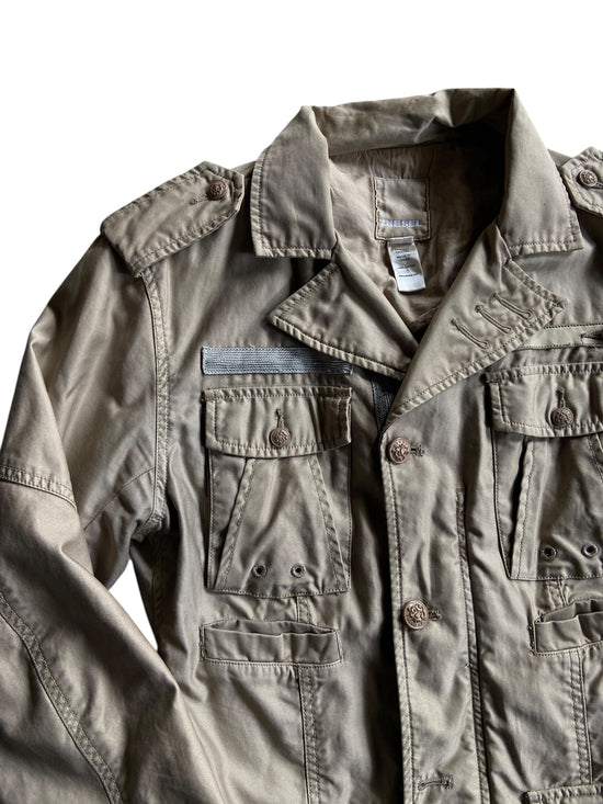 VTG Women's Diesel Khaki Jacket Sz S