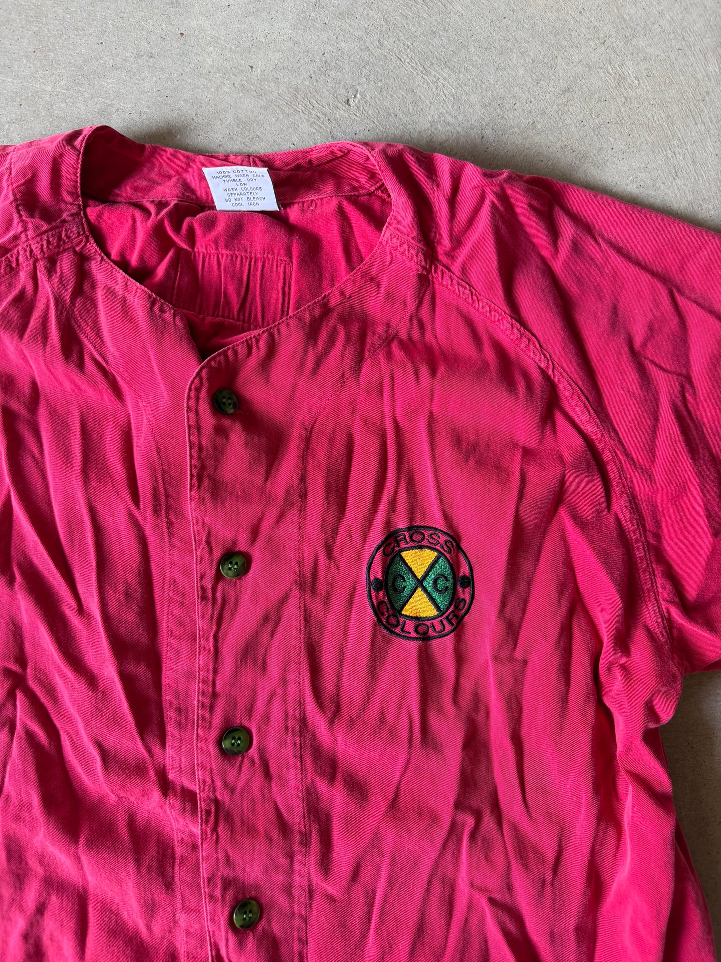 Cross Colours Baseball Jersey Sz L/XL