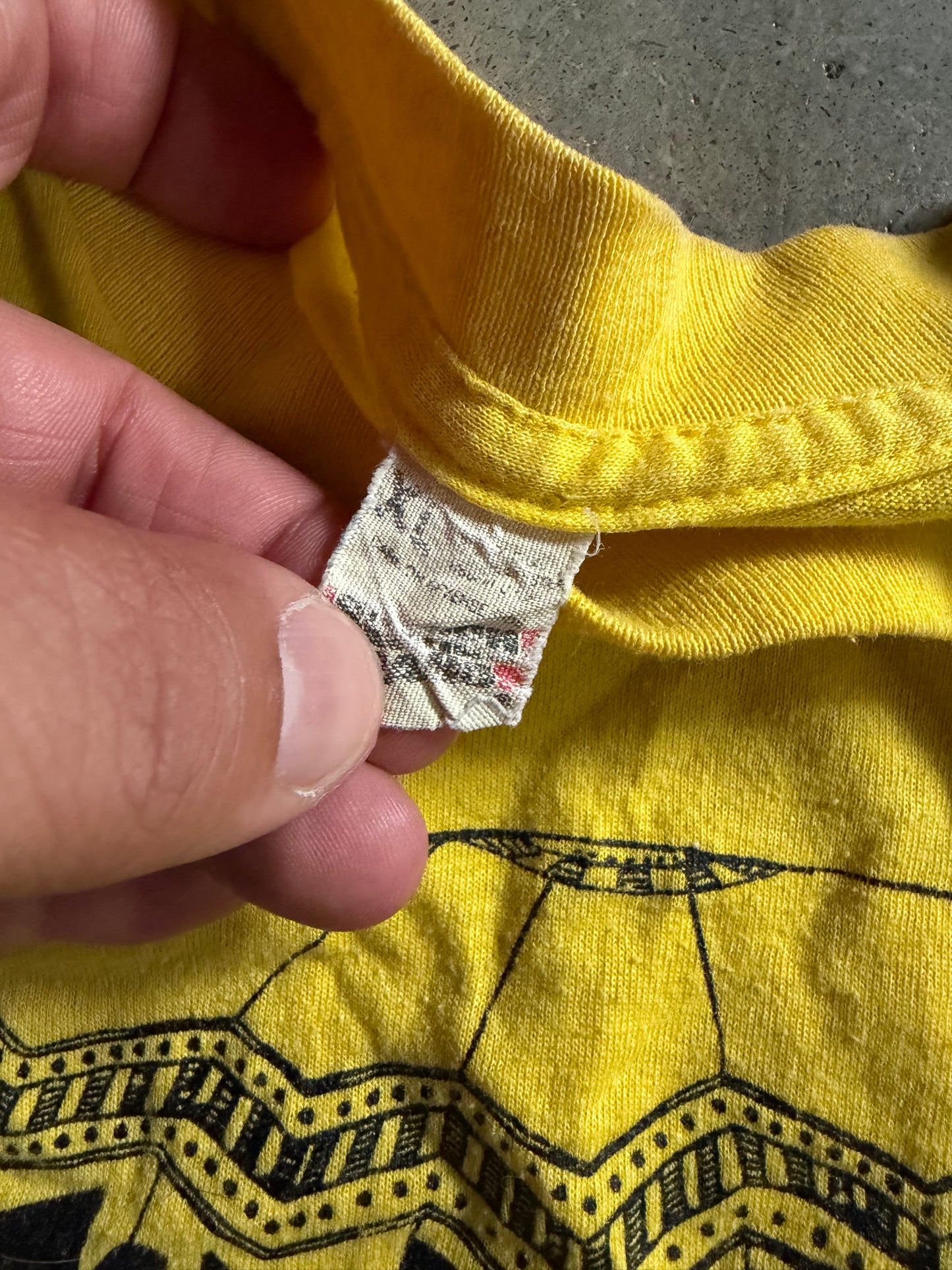 VTG McKnight Fun Fair 1988 Yellow Tee Sz M