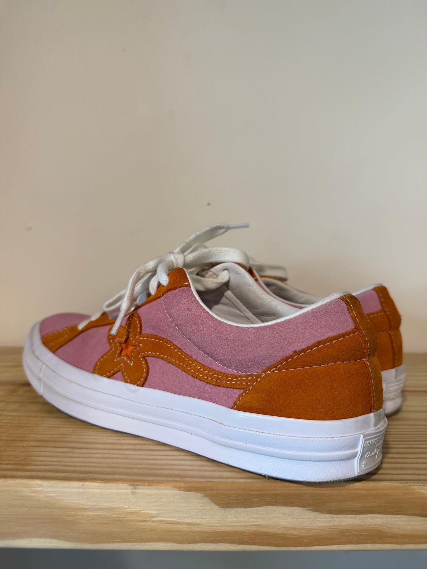 Preowned Converse One Star Ox Tyler the Creator Golf le Fleur Pink Orange Sz 9.5M/11W