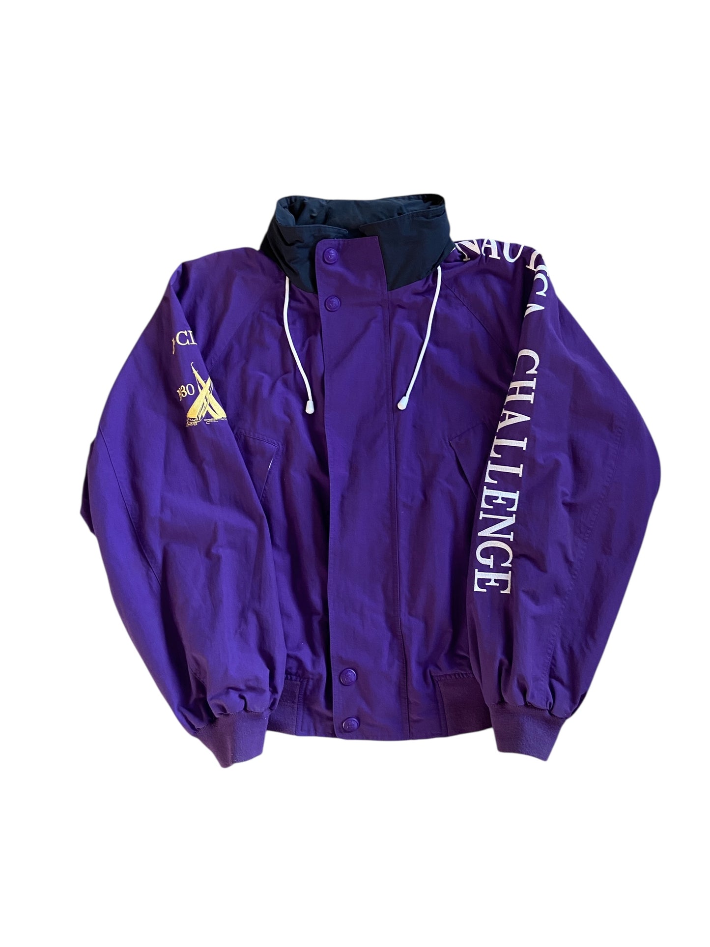 VTG Nautica Challenge Purple Jacket Sz 2XL