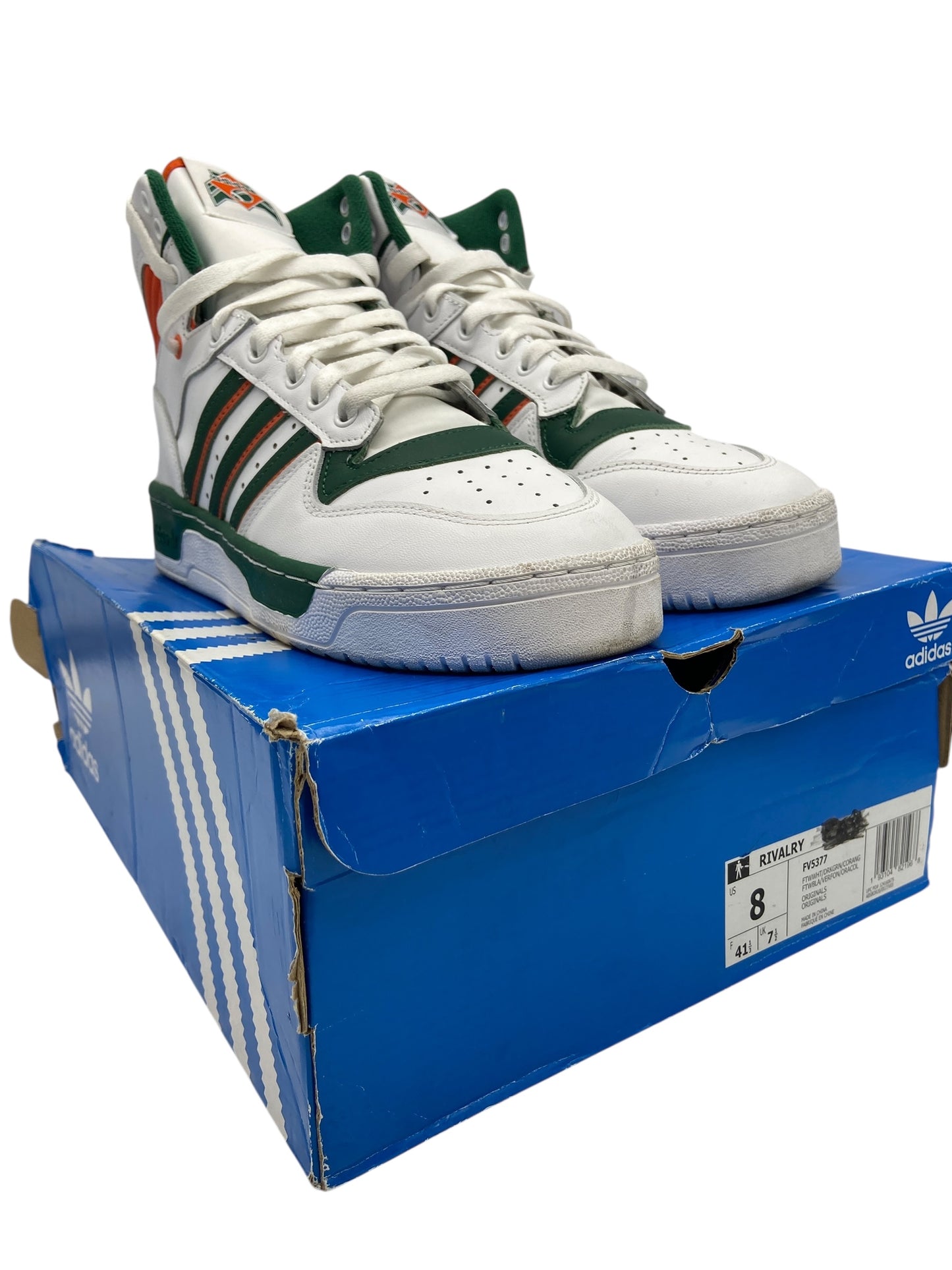 Preowned Adidas Rivalry High Miami University PE FV5377 Sz 8M/9.5W
