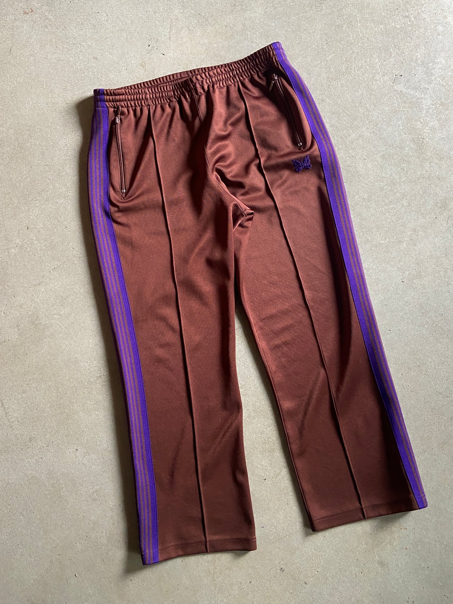 Needles Brown & Purple Track Pants Sz L