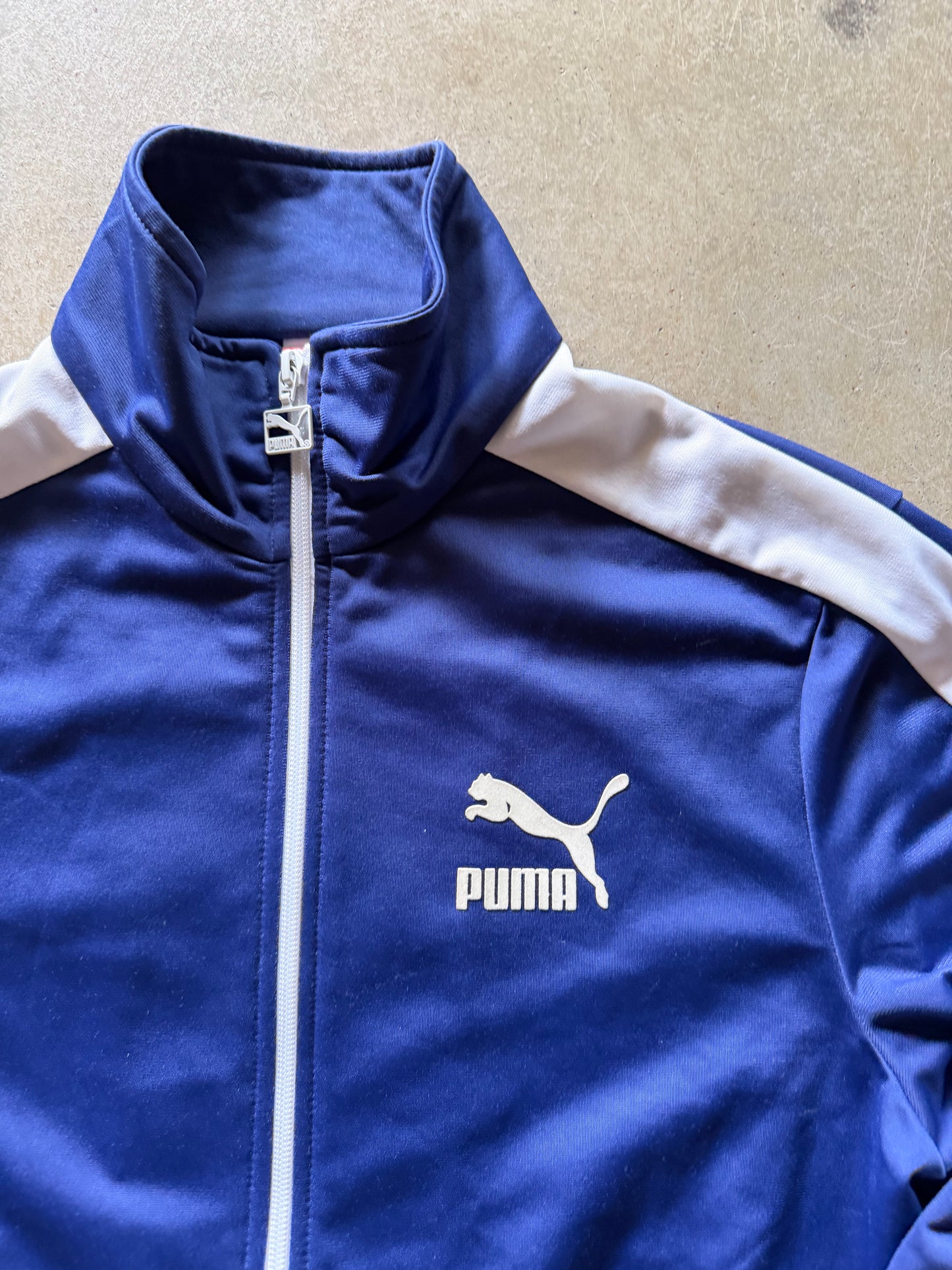 Blue Puma Zip Up Jacket Sz S