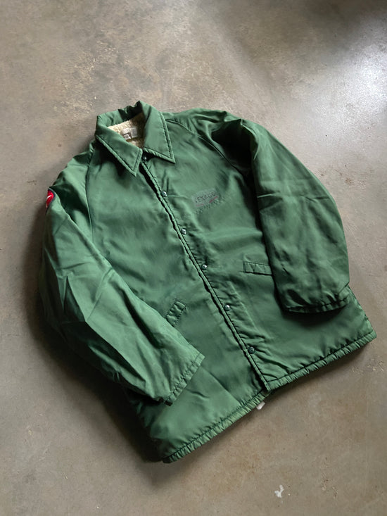 VTG Texaco Green Sherpa Jacket Sz M/L
