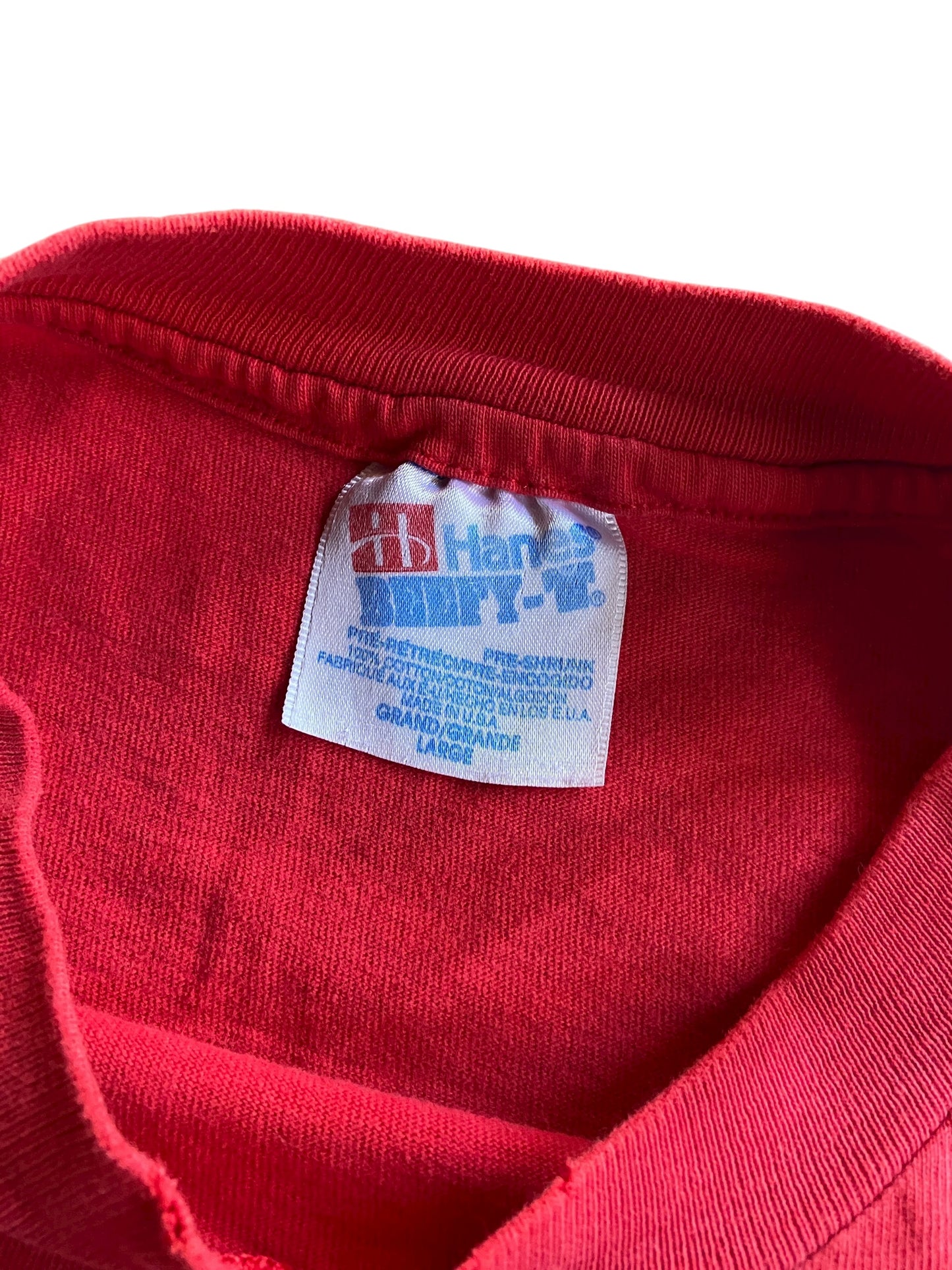 VTG Dolby Stereo Digital Faded Red Tee Sz L