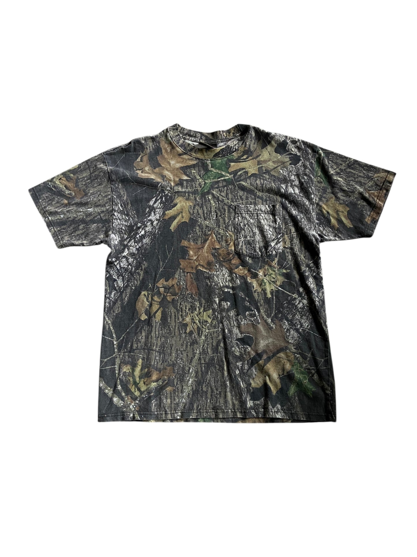 VTG Jerzees Outdoors Camo Pocket Tee Sz XL