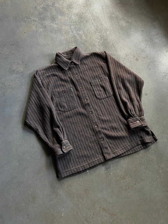 VTG Kikomo Brown Button Up Shirt Sz M