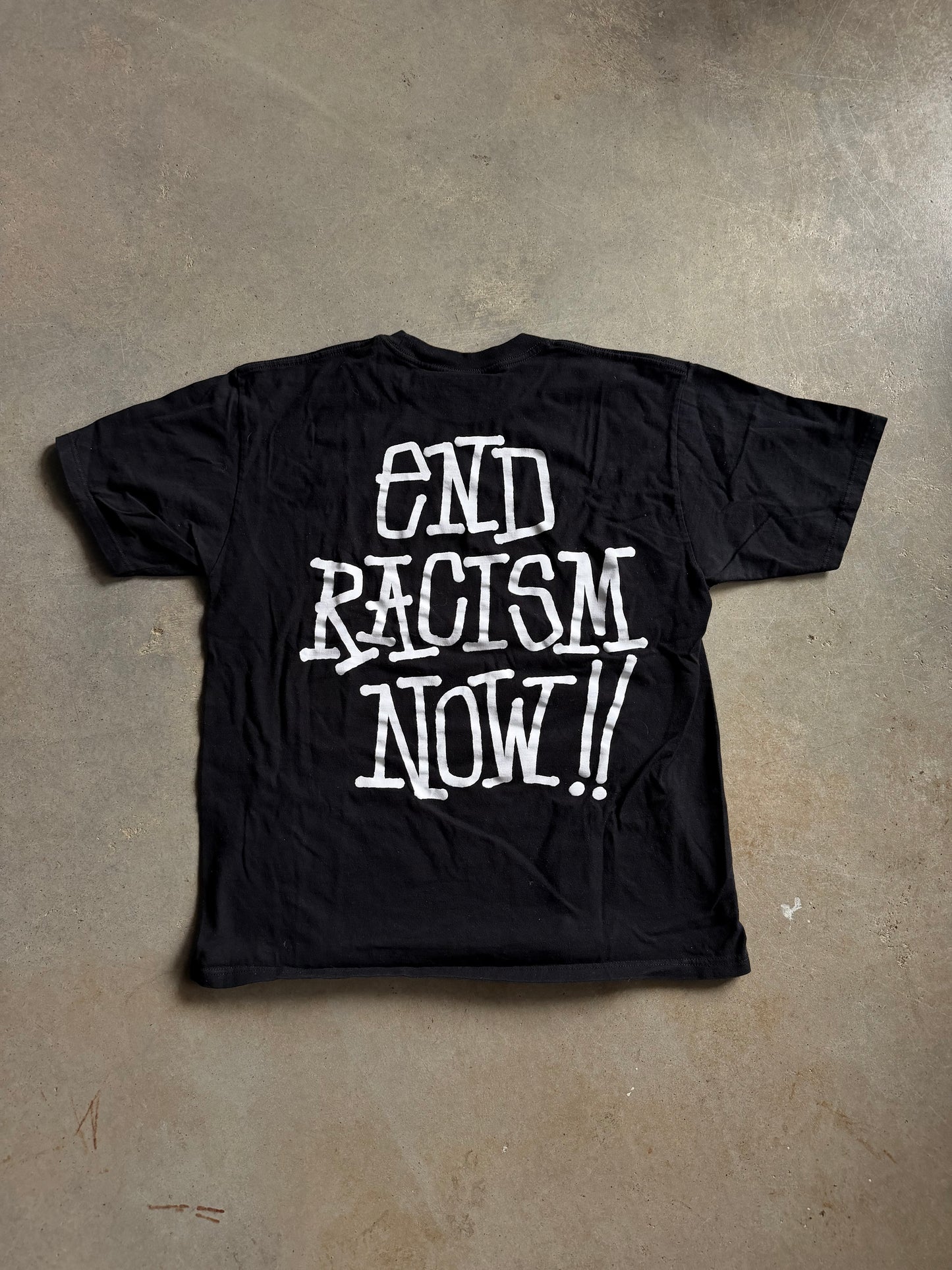 Stussy Stand Firm End Racism Now Tee Sz L