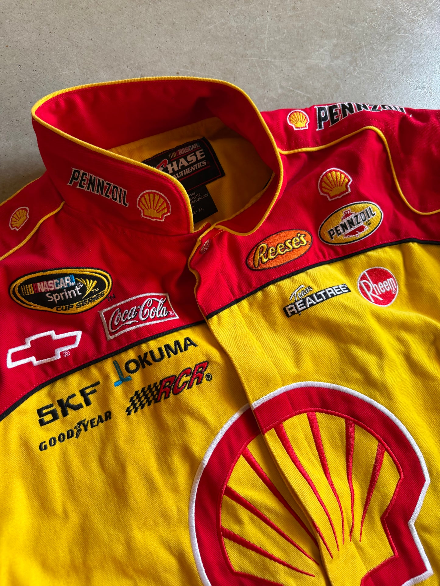 VTG Penzoil Shell Kevin Harvick Nascar Jacket Sz XL