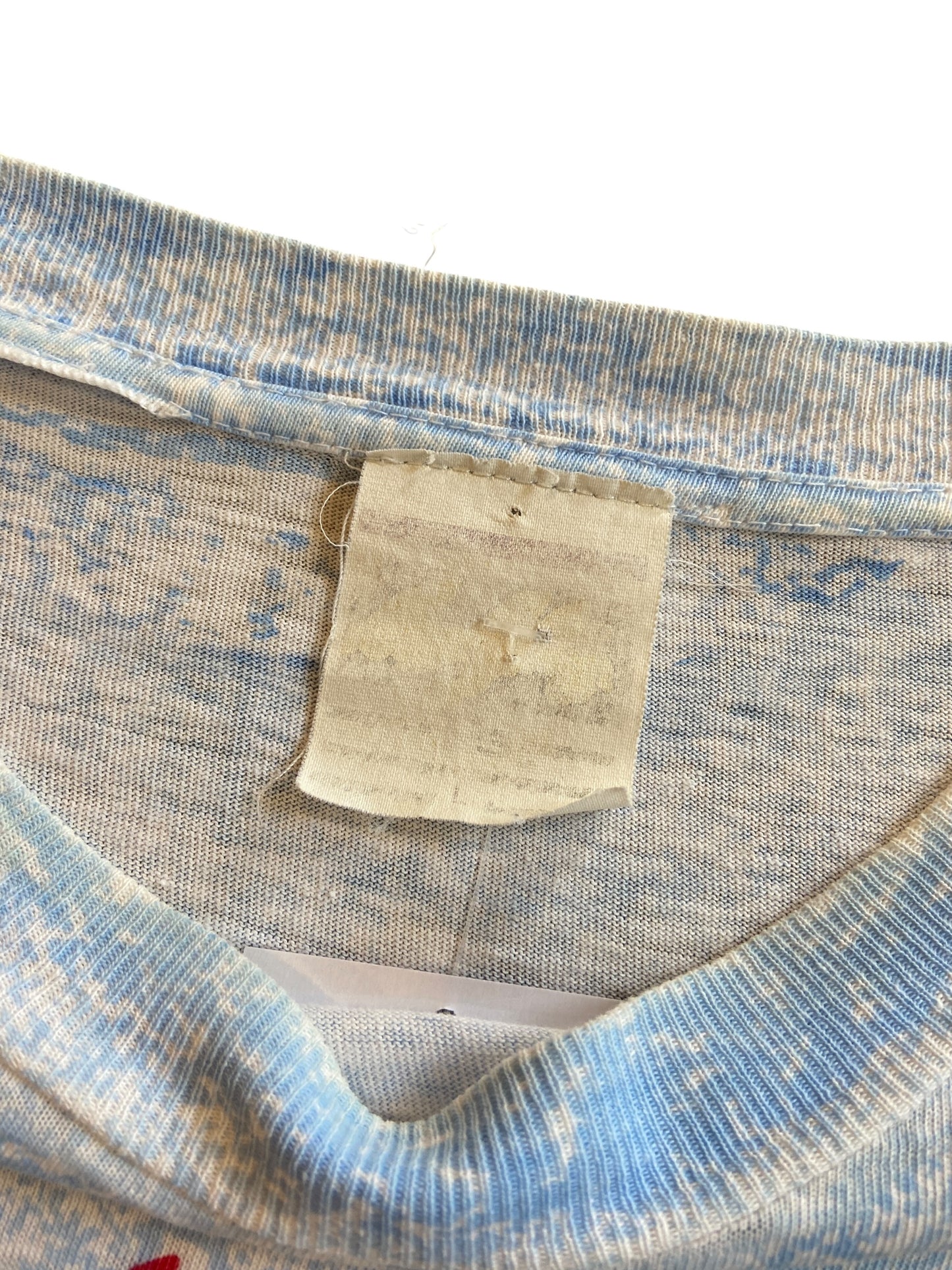 VTG Houston Oilers Magic Johnson All Over Print Tee Sz L