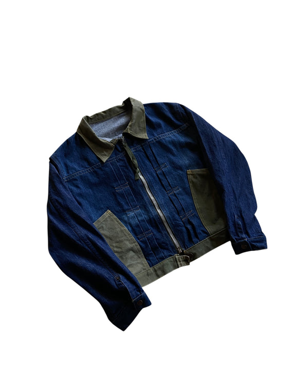 david turner DENIM x MILITARY TYPE II  STYLE JACKET Sz M/L