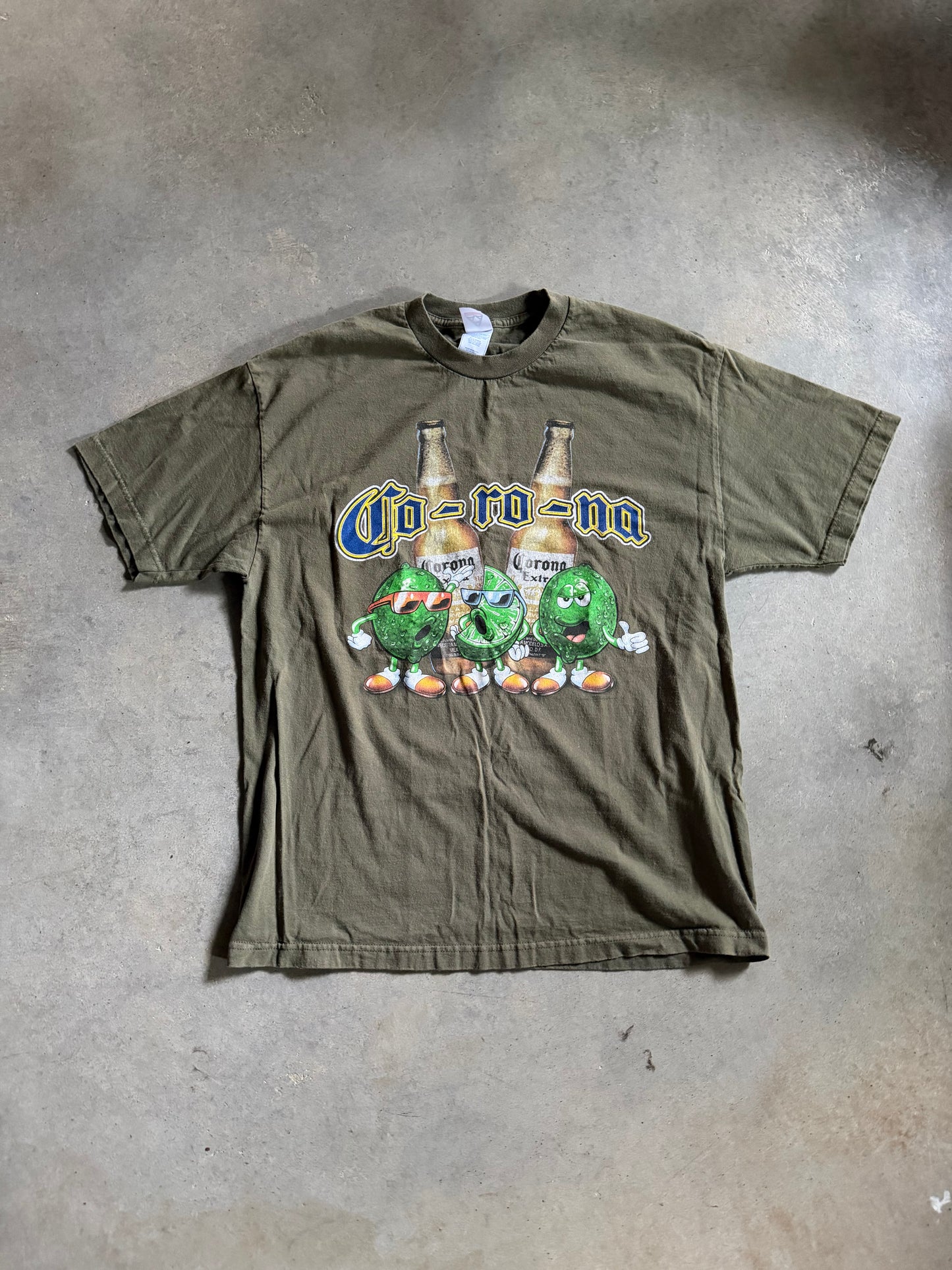VTG Corona Lime Mascot Tee Sz L/XL