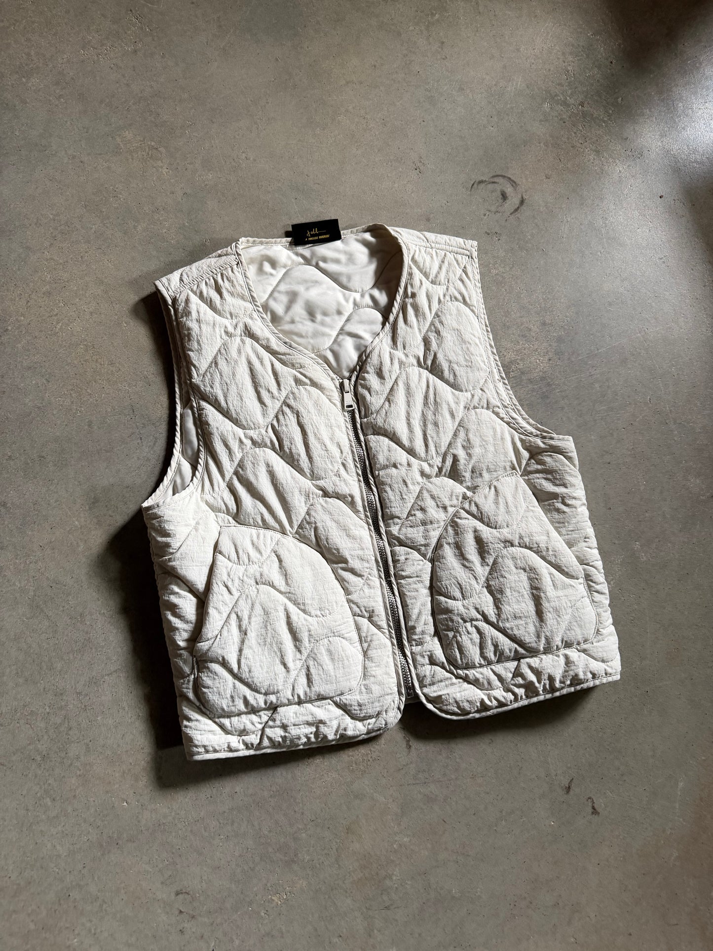 Maison Article Cream Vest Sz M