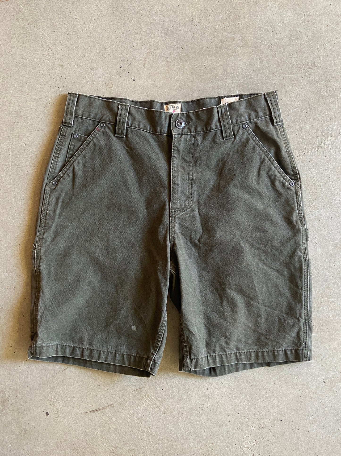 VTG Red Head Brand Co Olive Shorts Sz 34