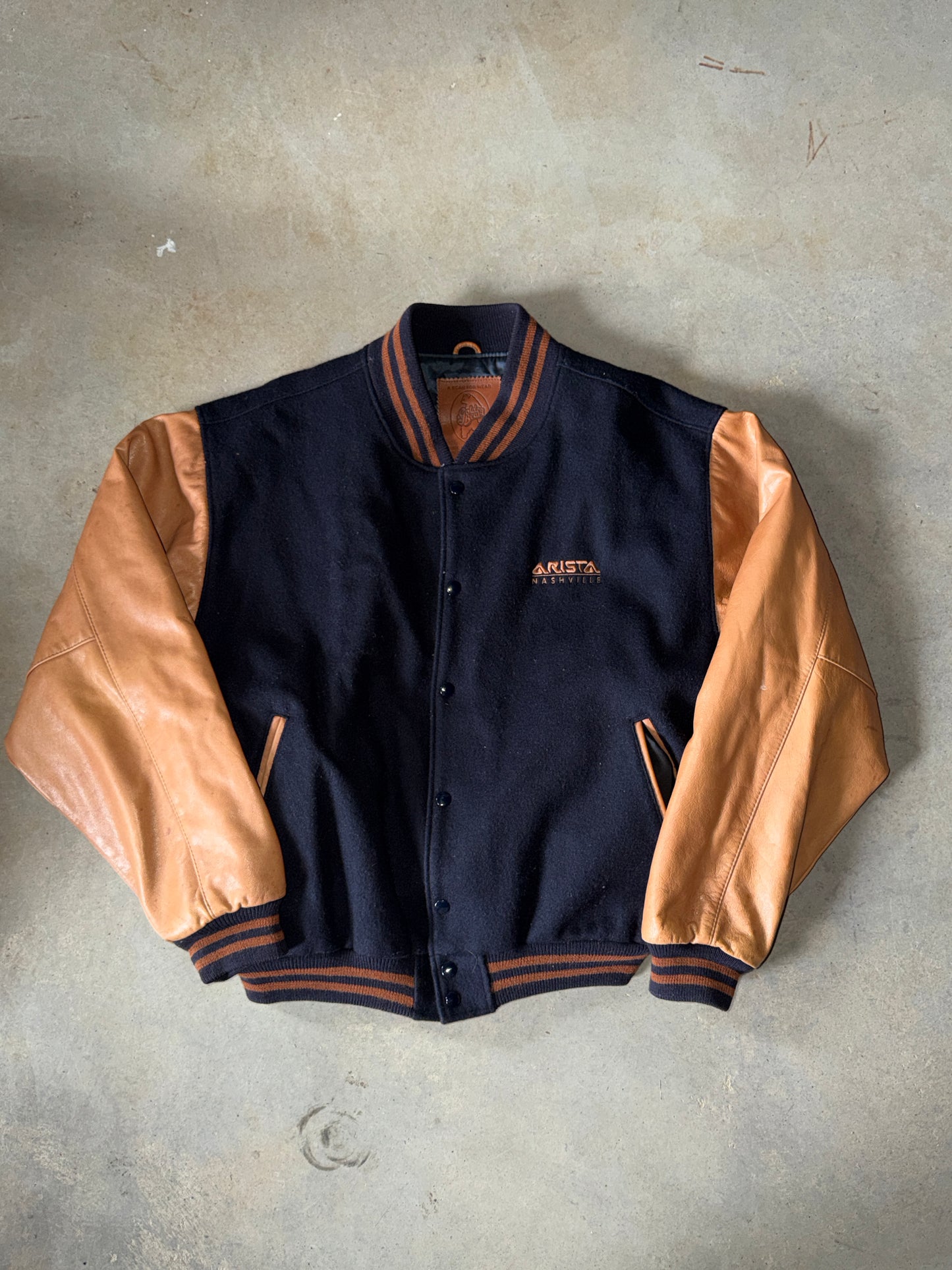 VTG Arista Nashville Varsity Jacket Sz XL