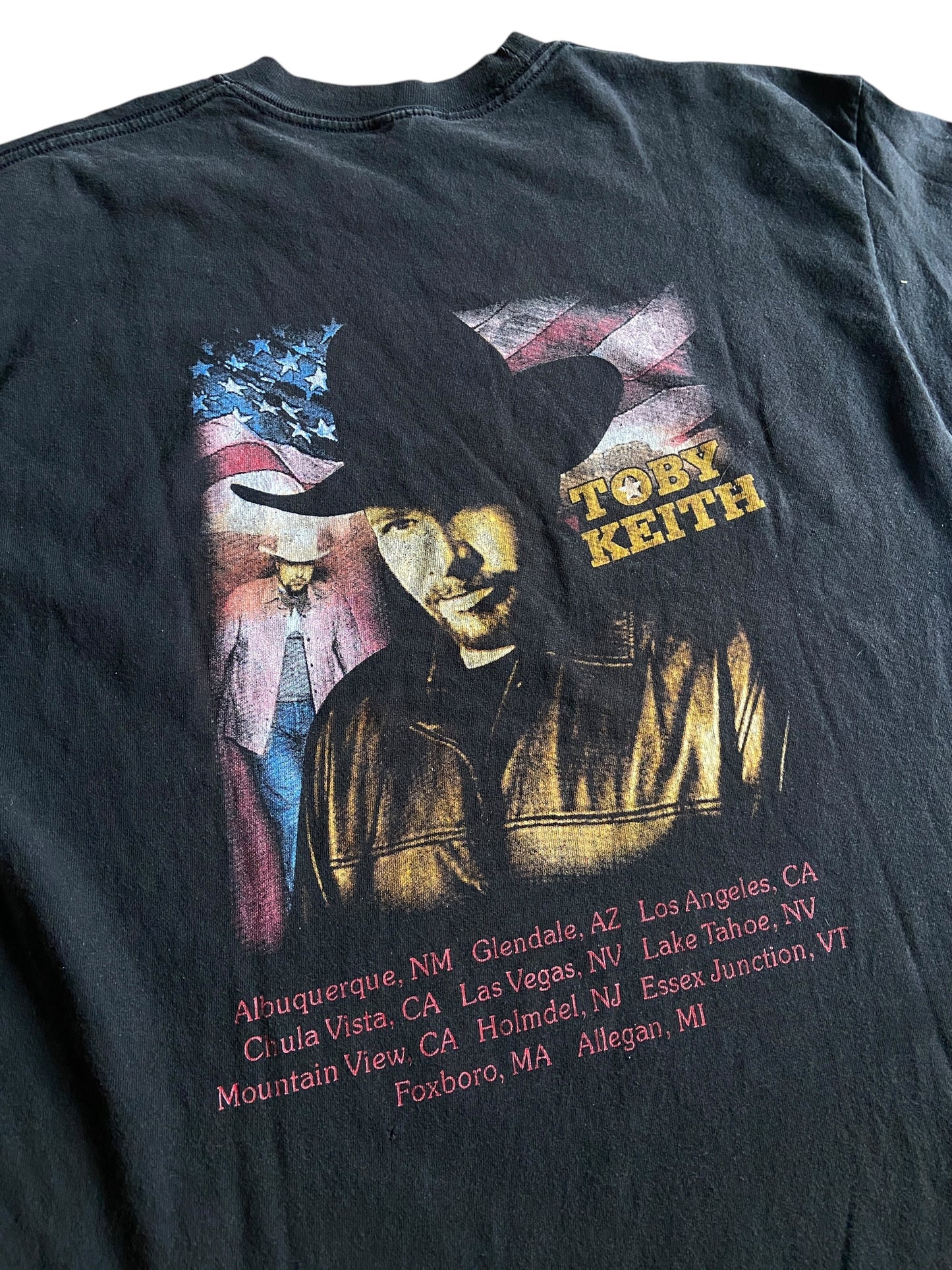 VTG Toby Keith Rap Tee Sz L