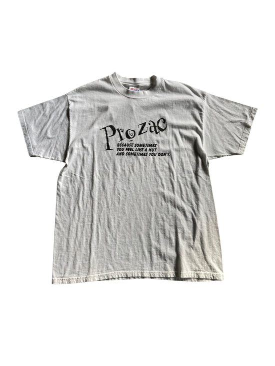 VTG Prozac Text Tee Sz XL