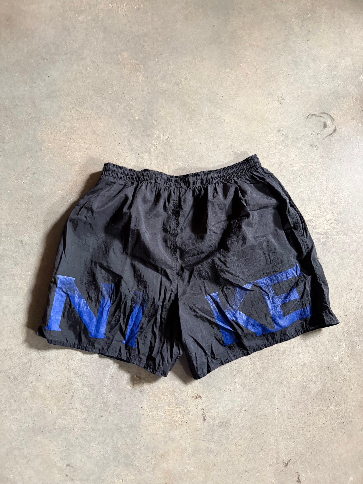 VTG Nike Black/Blue Shorts Sz L